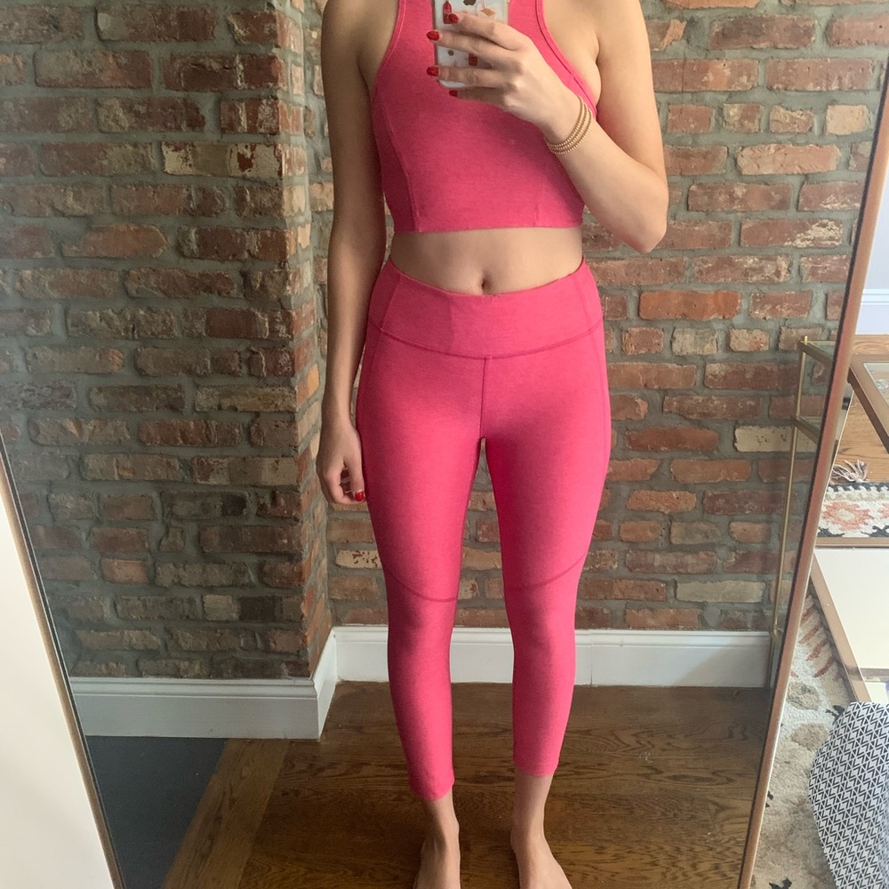 Outdoor Voices 7/8 Warmup Leggings Flamingo